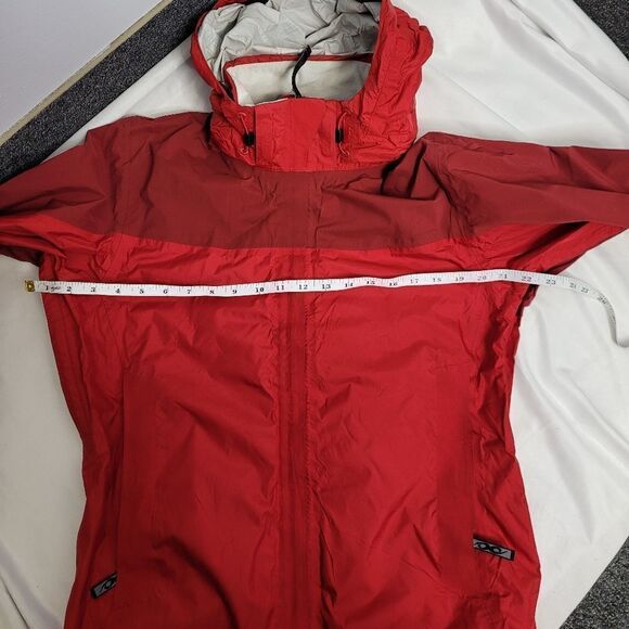 MARMOT jacket burgundy red precip eco packable coat M - Picture 14 of 17